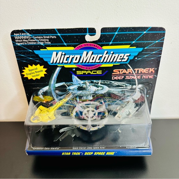 Micro Machines Star Trek DEEP SPACE NINE SPACE STATION CARDASSIAN WARSHIP New! - Picture 2 of 7